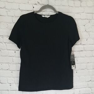 Nygard Collection Black Sleeve Blouse Top Medium NWT